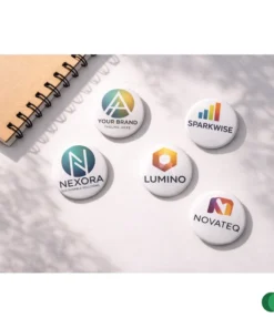 Insigne rotunde corporative birou 1 – Creative Print Station Bacău