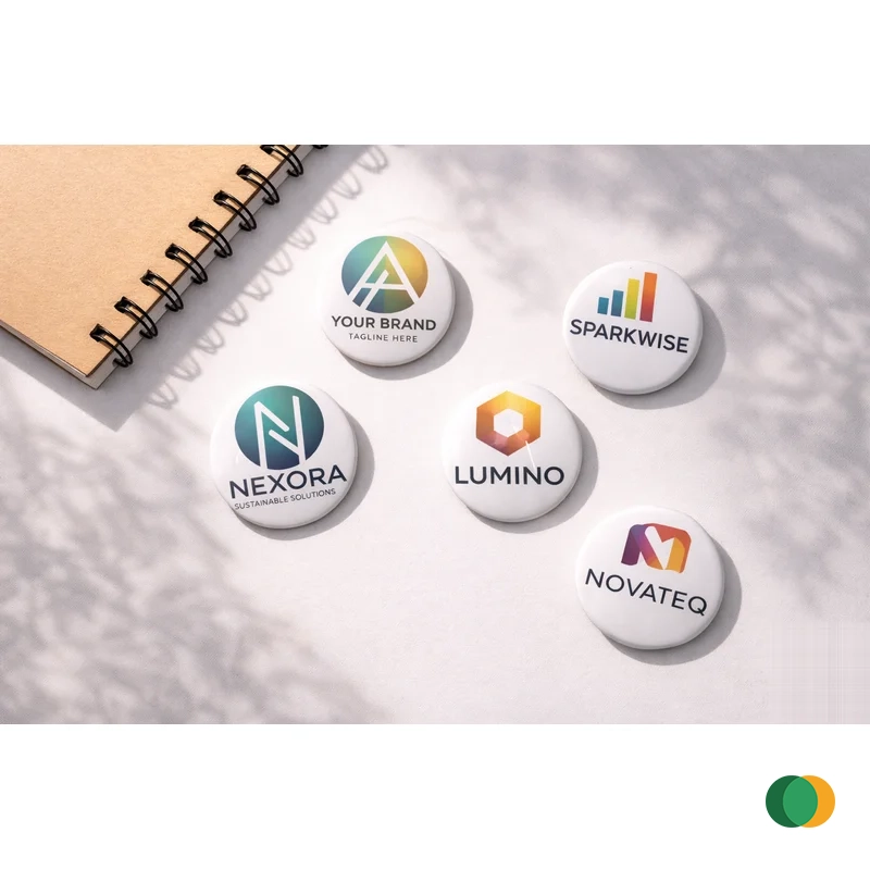 Insigne rotunde corporative birou 1 – Creative Print Station Bacău