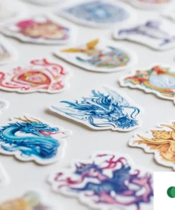 Stickere dragoni colorati vinil 1 – Creative Print Station Bacău