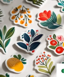 Stickere florale botanice vinil 1 – Creative Print Station Bacău